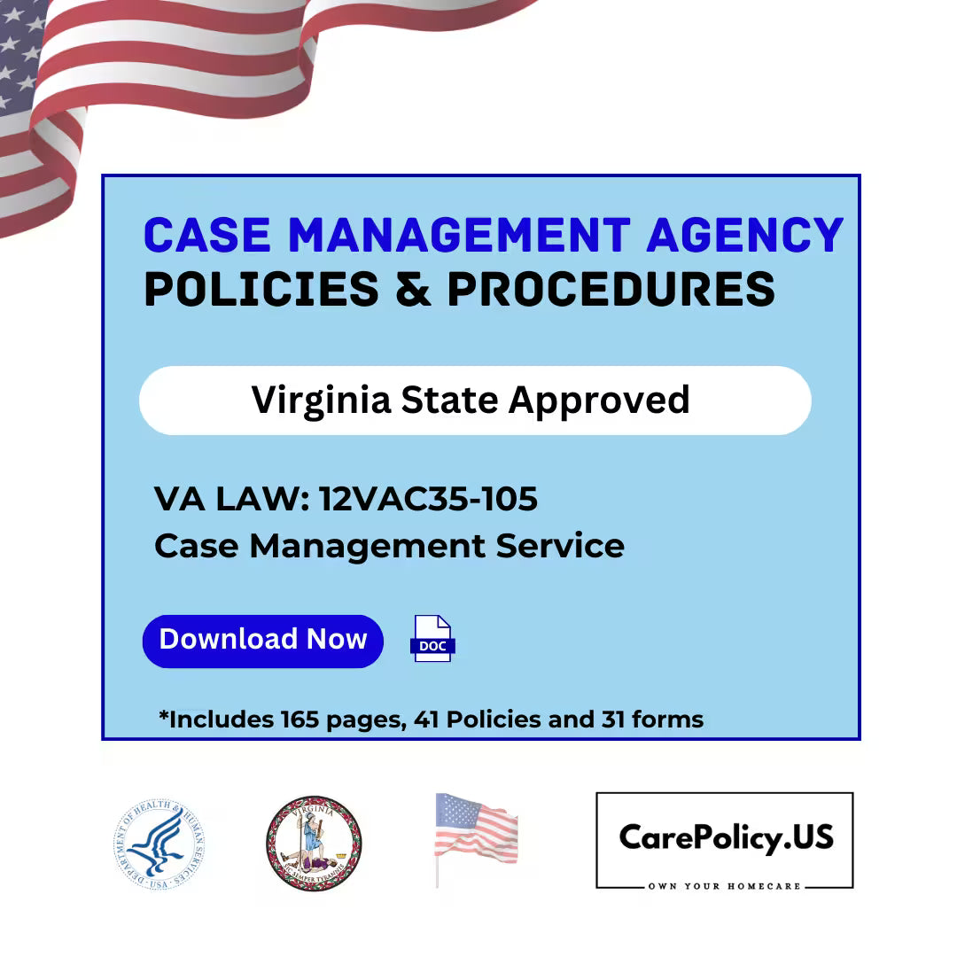 Case Management Agency - Policies and Procedures - Virginia State Licensure