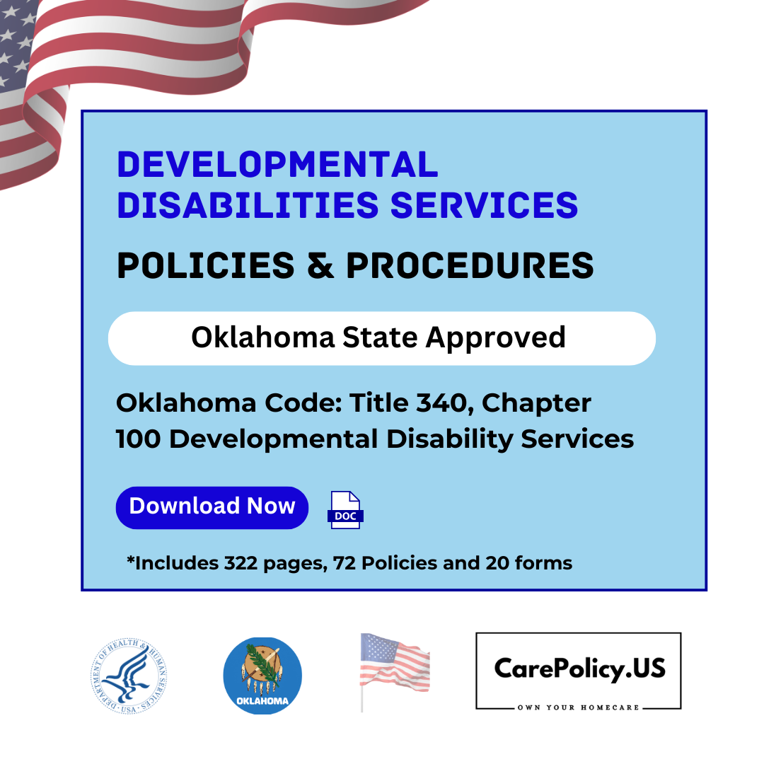 Developmental Disabilities Services – Policies and Procedures – Oklahoma State Licensure