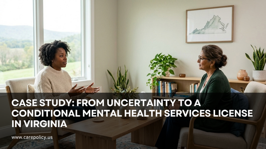 Case Study: From Uncertainty to a Conditional Mental Health Services License in Virginia