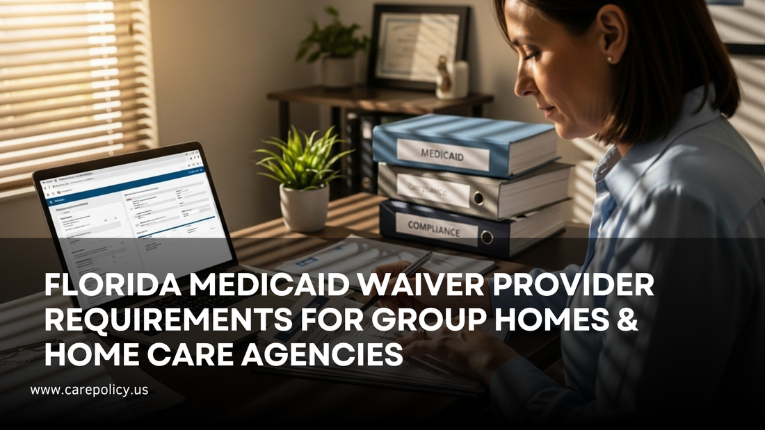 Florida Medicaid Waiver Provider Requirements for Group Homes & Home Care Agencies