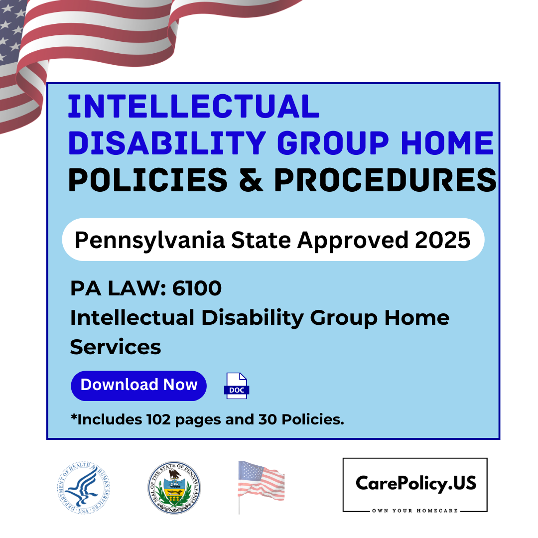 Companion Services and Personal Care Center- Policies and Procedures- Pennsylvania State Approved