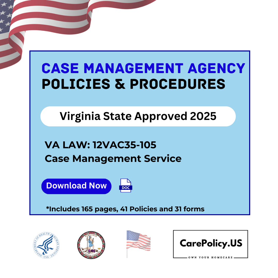 Case Management Agency- Policies and Procedures- Virginia State Licensure