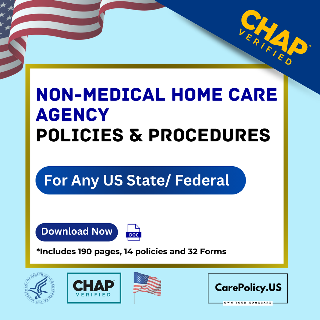 NonMedical Home Care Policies & Procedures Manual Templates