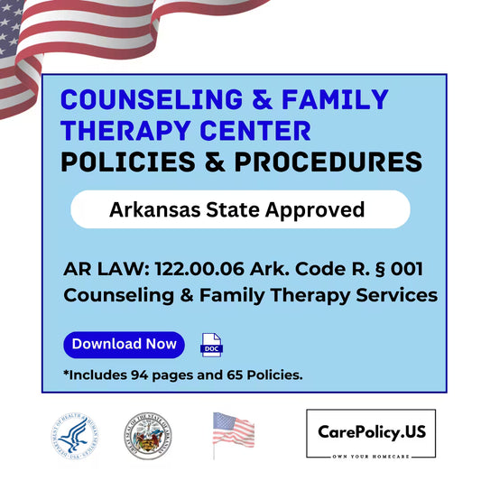 Counseling and Family Therapy Center- Policies and Procedures- Arkansas State Licensure