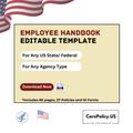 Home Care Employee Handbook - Any Agency - Any US State/Federal