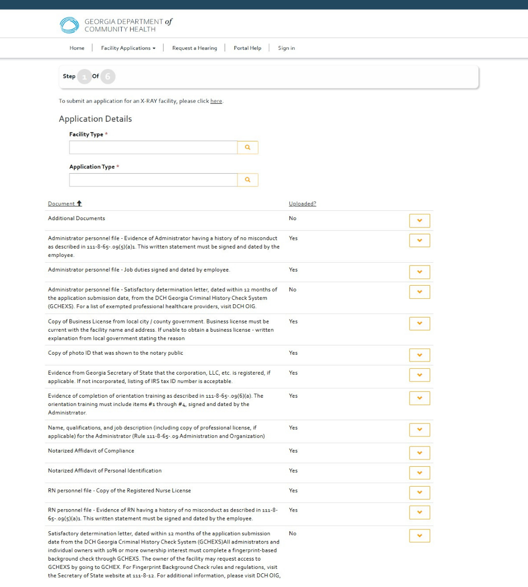 Private Home Care GA HFRD - GAMMIS- Supporting Documents To Upload ...