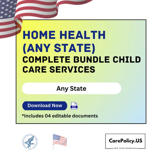 Home Health (Any state) Complete Bundle Child Care Services