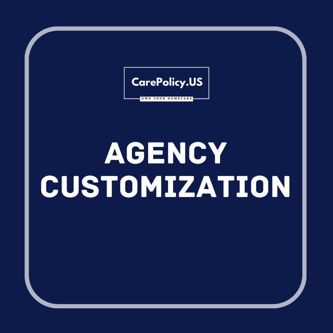 Customize the Manual to Your Agency Details