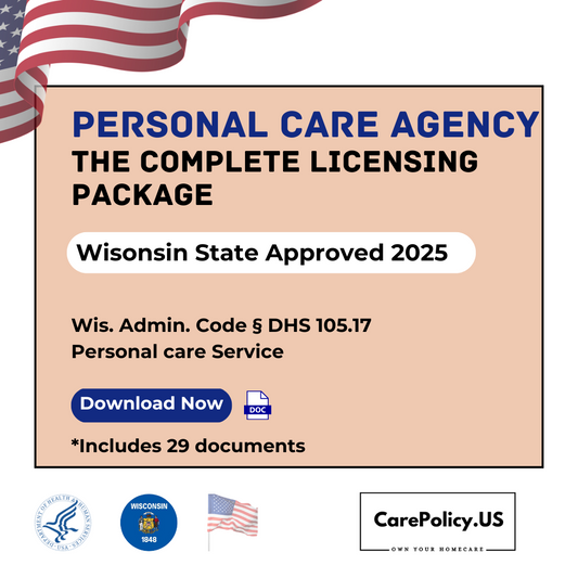 Personal Care Agency (PCA)- Wisconsin State Complete Licensure Package